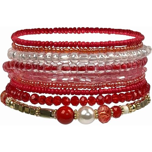 Eryi-Bracelets Multicouches En Perles De Bohme Bracelet En Perles De Cristal Empilables Bangles Set Bracelet Boho Faits  La Main Bijoux Cadeaux Pour Femmes Filles