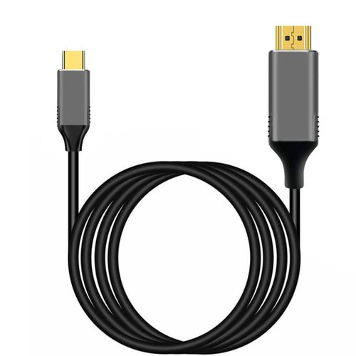 ERYI-Cble De Conversion Usb C Vers Hdmi 4K 1,8 M De Type C Vers Hdmi [Compatible Thunderbolt 3] Pour Macbook Pro 2020/2019, Macbook Air, Surface Book 2, Et Autres Appareils De Type C (4K@30Hz, 1,8 M
