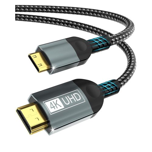 ERYI-Cble Mini Hdmi Vers Hdmi 2M, 4K@60Hz Mini Hdmi 2.0 Cable Supporte Hdr Uhd Arc Hdcp 18Gbps, Compatible Avec Raspberry Pi Zero, Dslr Camra, Hdtv, Tablette, Projecteur