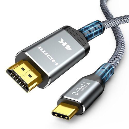ERYI-Cble Usb C Vers Hdmi 4K @ 60 Hz 1,8 M, Type C Hdmi Uhd Thunderbolt 4/3, Compatible Avec Iphone 16/15 Pro, Macbook Pro/Air, Pour Surface, Pour Galaxy, Etc