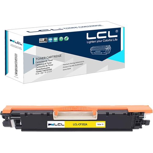 Eryi-Cartouche De Toner Remanufacture 130a Cf352a (1-Pack Jaune) Remplacement Pour Hp Color Laserjet Pro Mfp M176 M176fn M177 M177fw M176n