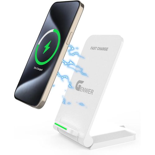Eryi-Chargeur Induction Stand, 15w Qi Certifi Wireless - Charge Sans Fil Rapide  Double Bobine Pour Iphone 16 15 14 13 12 11 Pr[2967]