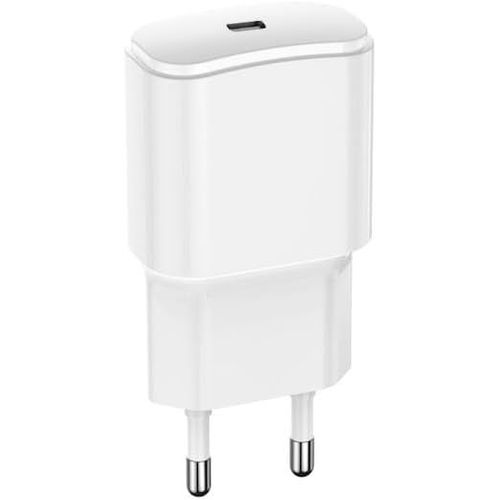 Eryi-Chargeur Rapide, 1x Chargeur Usb-C, 20 W, Power Delivery Et Quick Charge, Blanc, Pour Iphone 15 Plus 14 Pro Max 13 Pro 12 Mi[2339]