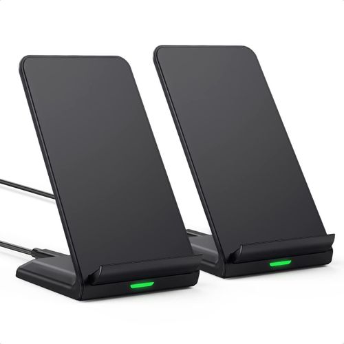 Eryi-Chargeur Sans Fil [Lot De 2], Chargeur Induction Certifi Qi 10 W Max, Wireless Charger Stand, Compatible Avec Samsung Note20/Note20+/Note10/S10, Etc., Iphone 15/14/13/12 Series, Etc.