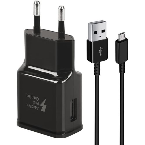 ERYI-Chargeur USB Rapide Adaptateur avec Cble de Charge Rapide Micro USB 1,5 m pour Samsung Galaxy S7/S6/S2 S3/S4/S5 Edge/J3/J7/[441]