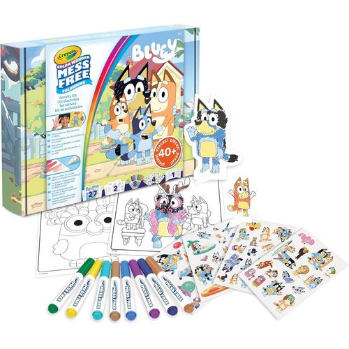 Eryi-- Color Wonder, Activity Set 40+ Pices, Avec Des Pages  Colorier, Des Feutres Sans Tache, Des Personnages Pop-Up Bluey, Des Activits Cratives Pour Enfants, ge 3, 75-7171