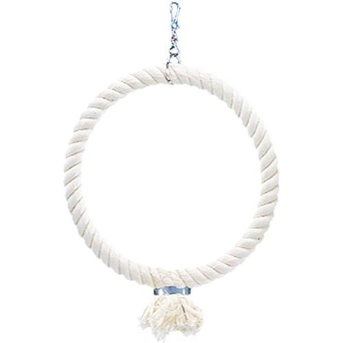 Eryi-Corde Avec 1 Anneau En Cotton Pour Oiseau 29 Cm Taille L
