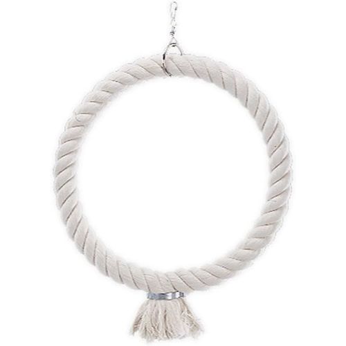 Eryi-Corde En Coton Avec Anneau Pour Oiseau 46 Cm Taille M