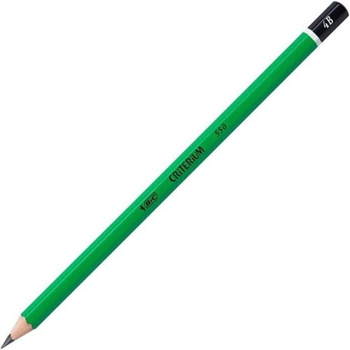 Eryi-Ecriture Criterium 550 Crayons  Papier - Mine Grasse Et Rsistante - Couleur Grise, 4b, Bote De 12