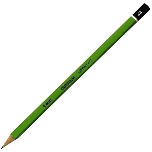 Eryi-Ecriture Criterium 550 Crayons  Papier - Mine Grasse Et Rsistante - Couleur Grise, 6b, Bote De 12