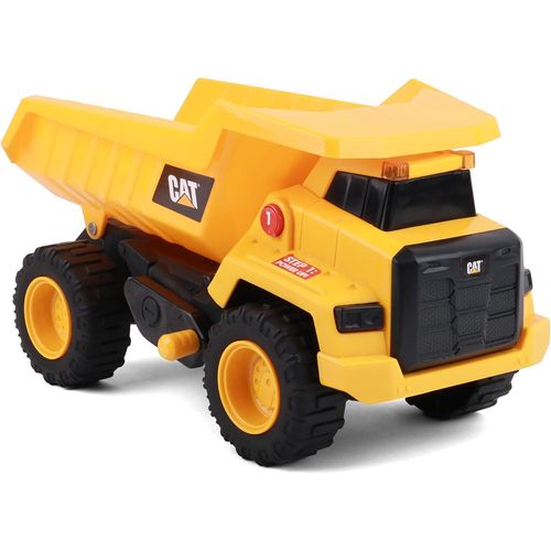ERYI-Erpillar - Camion Avec Benne Basculante Sons Et Lumires 30 Cm, Camion De Chantier Avec Dtecteur De Mouvement, Jaune