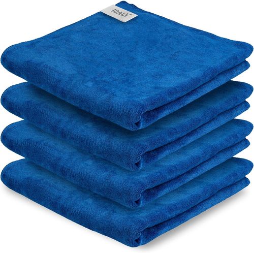 Eryi-Essuie Main Eponge 50x50cm Avec ?illet D'attache Doux Pour La Peau - Lot De Serviette Main En Microfibre Avec Accroche - Torchon Ultra Absorbant A Susppendre - Ideal Cuisine Et Salle De Bain