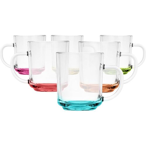 Eryi-Glasmark Szymek 10-0009-0250-5082-26 A10009-0250-5082-26 Lot De 6 Tasses En Verre Avec Fond De Teint 250 Ml