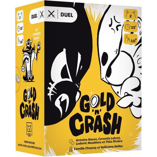 Eryi-Gold'n'crash - Jeu De Socit - 2 Joueurs - Cartes Tactique Et Rapide - 10 Ans Et Plus - Petit Format - Combo Et D'affrontement - Duel - Duo - Guerre Games