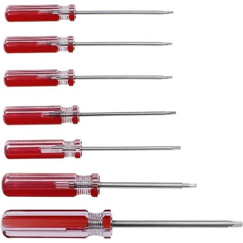 Eryi-Jeu De Tournevis Triangulaires De 7 Tailles 1,4 Mm, 1,8 Mm, 2,0 Mm, 2,3 Mm, 2,7 Mm, 3,0 Mm, 4,2 Mm, Kit D'outils De Tournevis Triangulaires Pour La Fixation De Jouets lectroniques, Appareils