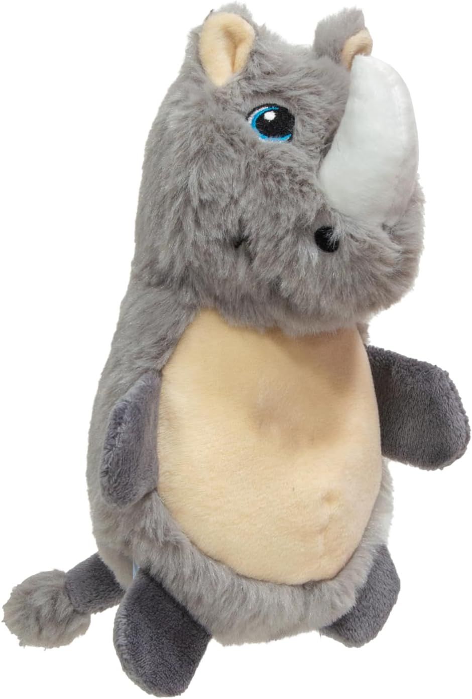 Eryi-, Jouet En Peluche Rhinocros Gris Pour Chiens Et Chats, 18 Cm, Doux Et Durable, Avec Siffleur Intgr, Facile  Nettoyer, Idal Pour Le Jeu Et L'interaction