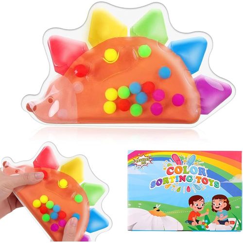 ERYI-Jouet Sensoriel, Soulager Le Stress Jouet Sensoriel Autisme, Jouet Autiste Trier Par Couleur, Modle Hrisson Jouet Anti Stress, Convient Aux Enfants gs De 3  6 Ans