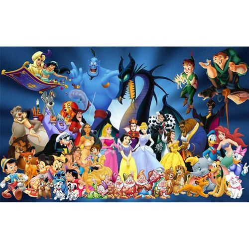 Eryi-Kit De Peinture Diamant 5d  Raliser Soi-Mme - Motif Princesse Disneyland - 30,5 X 40,6 Cm[2814]