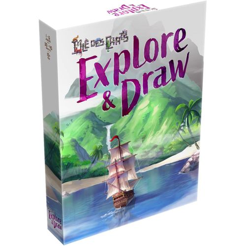 Eryi-- L'ile Des Chats - Explore And Draw | Version Franaise | Jeu De Plateau | Jeu De Socit | A Partir De 10 Ans | 1-6 Joueurs | 30-45 Minutes