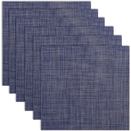 Eryi-Liso - Ensemble De Trois Sets De Table - 70% Pvc Et 30% Polyester - Nappes Bleues - Rsistant Et Facile  Laver Et  Ranger