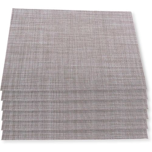 Eryi-Liso - Ensemble De Trois Sets De Table - 70% Pvc Et 30% Polyester - Nappes Crme - Rsistant  L'usure Et Facile  Laver Et  Ranger