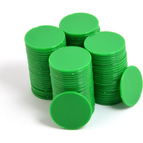 Eryi-Lot De 100 Mini Jetons De Poker En Plastique Opaques Avec Bote De Rangement 32 Mm