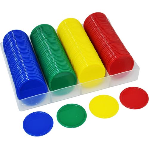 Eryi-Lot De 160 Jetons De Poker En Plastique Opaque, 3,8 Cm