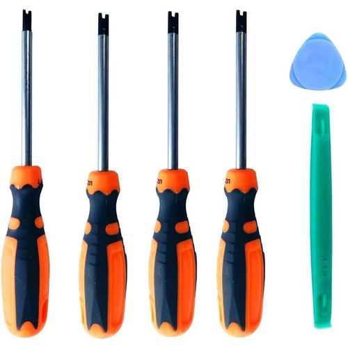 Eryi-Lot De 4 Tournevis U Type Fourche U 1,7 Mm 2,0 Mm 2,3 Mm 2,6 Mm Kit De Tournevis Antidrapant De Prcision Avec Outil  Main Magntique Multifonction