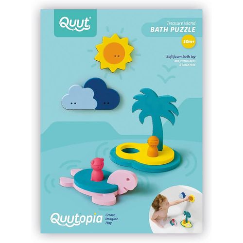 ERYI-Opia-Treasure Island-Puzzle Amis, Jouet De Bain Pour Bb  Partir De 10 Mois \U2013 Jouet De Bb - Stimule La Motricit Et L'Imagination