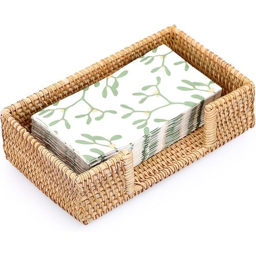 Eryi-Porte-Serviettes En Rotin Tiss, Distributeur De Serviettes De Table Pour Cuisine, Salle  Manger, Bar, Fte, Buffet Pour Salle De Bain