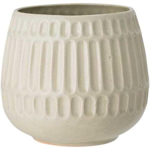 Eryi-Pot De Fleur Riff - Pots De Fleurs Dcoratifs Couleur Pour Intrieur Style Rtro Cratif L (16,5 Cm ), Vert Clair, Cramique
