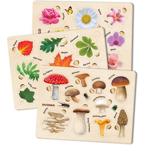 ERYI-Puzzle En Bois Enfant 1 2 3 Ans - 3 Jouet Puzzle Animaux Bebe 18 Mois