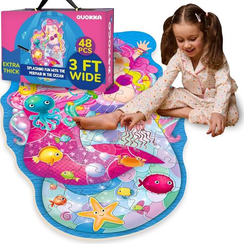 ERYI-Puzzles Gants Pour Enfants 3 4 Ans - 60X90 Cm Puzzle 48 Pices Pour Enfants De 2  3 Ans