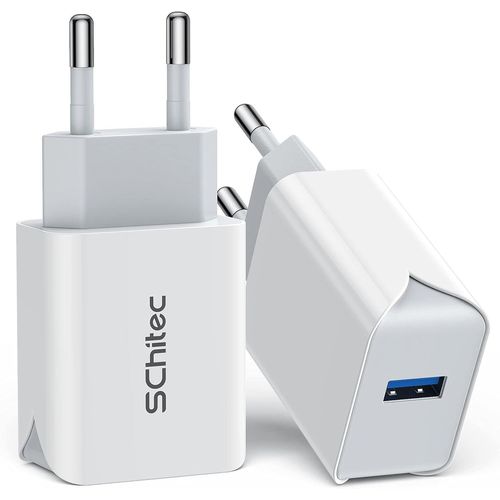 Eryi-Qc 3.0 Chargeur Usb Secteur 18w 3a Chargeur Rapide Prise Usb Compatible Avec Galaxy S10 S9 Plus A50 A20e Note 9, Redmi Note [1867]