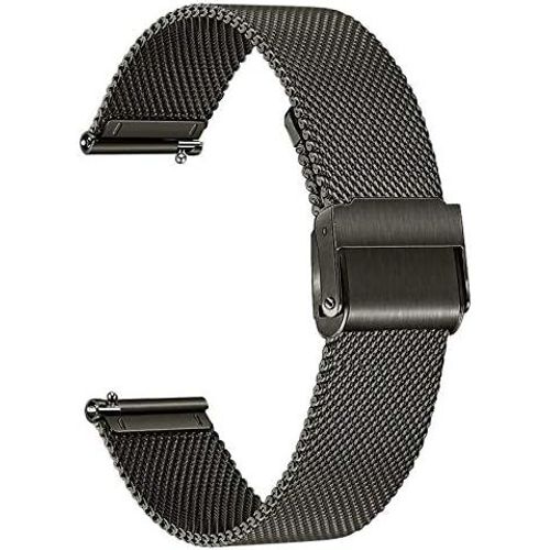 Eryi-Remplacement Pour Fossil Men's Gen 5 Carlyle/Fossil Women's Gen 5 Julianna Bracelet De Montre, 22mm Bracelet De Montre En Acier Inoxydable Tiss En Maille Pour Fossil Women's Gen 5 Julianna