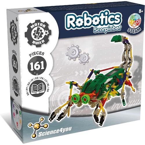 ERYI-Robotique Scorpiobot - Kit Construire De 161 Pices 8 Ans-Monter Un Robot Interactif Pour Enfants, Construction Activites Manuelles, Jeu Stem Pour Garons & Filles 7 8 9 10+ Ans
