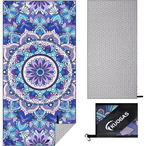 Eryi-Serviette De Plage Xxl 200 X 100 Cm, Grande Serviette En Microfibre  Schage Rapide, Serviette De Bain Sans Sable, Couverture De Plage Pour Femmes