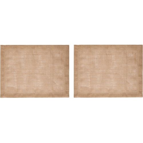 Eryi-Set De 2 Sets De Table En Jute, Sets De Table Naturels Pour Tables De Salle  Manger Rustiques, 35 X 45 Cm, Antidrapants, Design Naturel