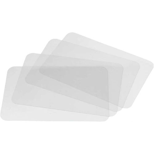 Eryi-Set De Table Transparent,4 Pcs Plastique Sets De Table Enfant Sous-Verres Lavables Antidrapants Set De Table Napperon Pour Table  Manger De Cuisine Et Doublures De Rfrigrateur 43 * 28 Cm