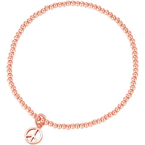 Eryi-Sleek 2,5 Mm Perles lastiques Bracelet Extensible En Argent Sterling Plaqu Or 18 Carats Pendentifs Divers