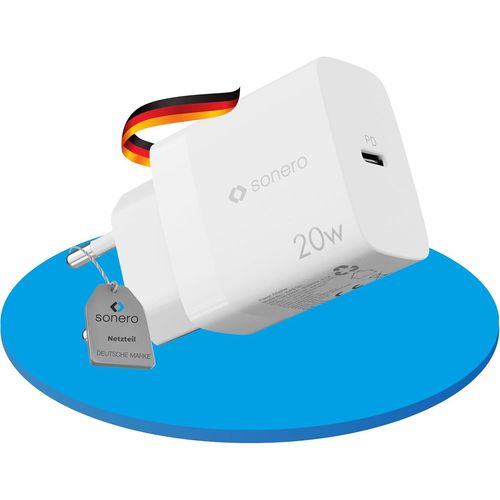 Eryi-Sonero Chargeur Usb-C, 1x 20 Watts Port Usb-C, Chargeur Rapide, Alimentation Usb, Chargeur De Tlphone Portable Avec Dtect[2581]