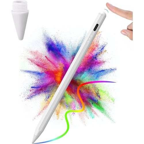 Eryi-Stylet Ipad, Pencil Pour Ipad 2018-2022 Avec Recharge Rapide, Inclinaison Palm Rejection & Adsorption Magntique, Stylet Compatible Avec Ipad Air 3/4/5, Ipad Mini 5/6, Ipad 6-10 Gen, Ipad Pro 11