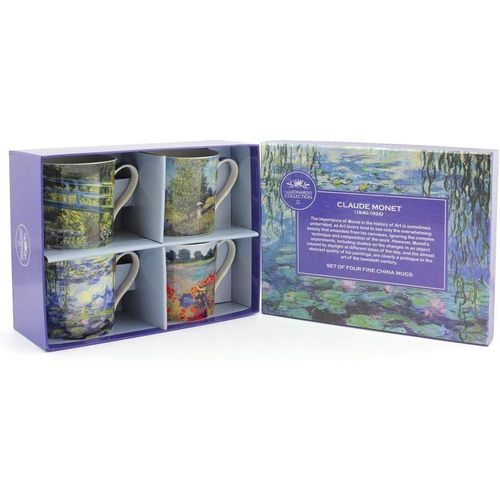 Eryi-The Leonardo Collection Lp93066a Monet Lot De 4 Tasses En Porcelaine Fine Multicolore 12 X 8 X 9 Cm 300 Ml