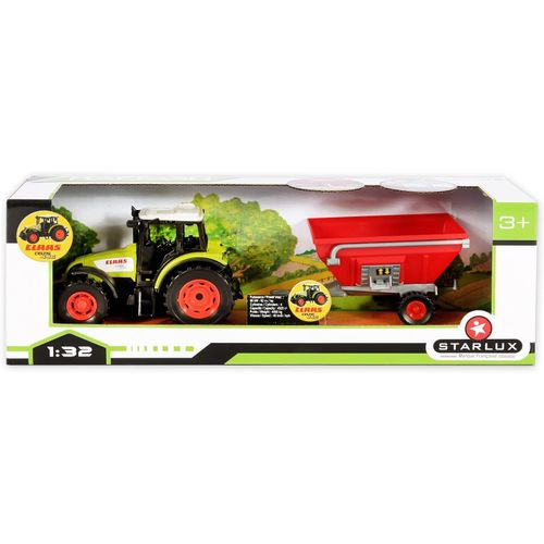 ERYI-\U2013 Coffret De Jouet Tracteur Claas Celtis 446 Avec Sa Remorque  Grains \U2013 Existe En 4 Versions Diffrentes \U2013 Jouet Enfant 3 Ans Et Plus - 802038