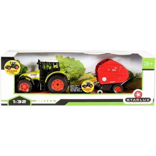 ERYI-\U2013 Coffret De Jouet Tracteur Claas Celtis 446 Avec Sa Roundballeuse \U2013 Existe En 4 Versions Diffrentes \U2013 Jouet Enfant 3 Ans Et Plus - 802038