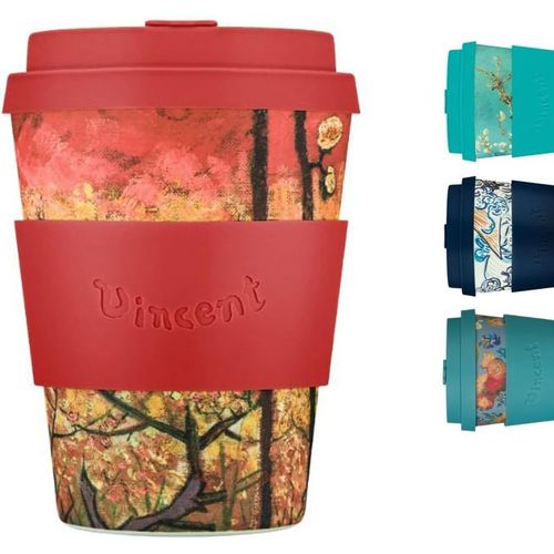 Eryi-Van Gogh 350ml (12oz) Gobelet Rutilisable \U2013  Base De Plantes, Sans Bpa, Lger, Compatible Lave-Vaisselle & Micro-Ondes \U2013 Flowering Plum Orchard