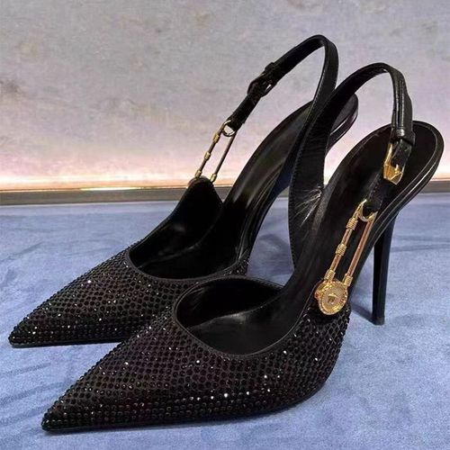 Escarpins  Bout Pointu Avec Paillettes Pour Femmes,Talons Hauts,Escarpins lgants,Biscuits De Luxe,Mode Printemps Et t - 37