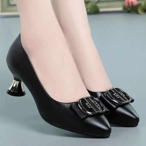 Escarpins  Enfiler En Cuir Pu Pour Femmes,Chaussures D't Classiques,Dcontractes,Douces Et Confortables, La Mode Et De Haute Qualit,E5993 - 38