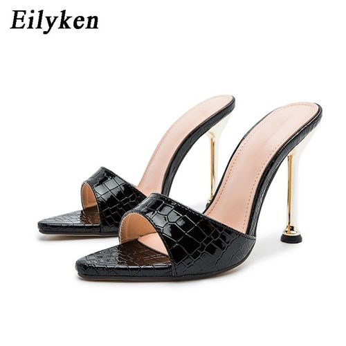 Escarpins  Talon Haut Pour Femme, Bout Pointu, Imprim Serpent, Avec Boucle, Sandale, Mule, Chausson, Tong, Pour Soire - 41
