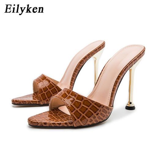 Escarpins  Talon Haut Pour Femme, Bout Pointu, Imprim Serpent, Avec Boucle, Sandale, Mule, Chausson, Tong, Pour Soire - 40